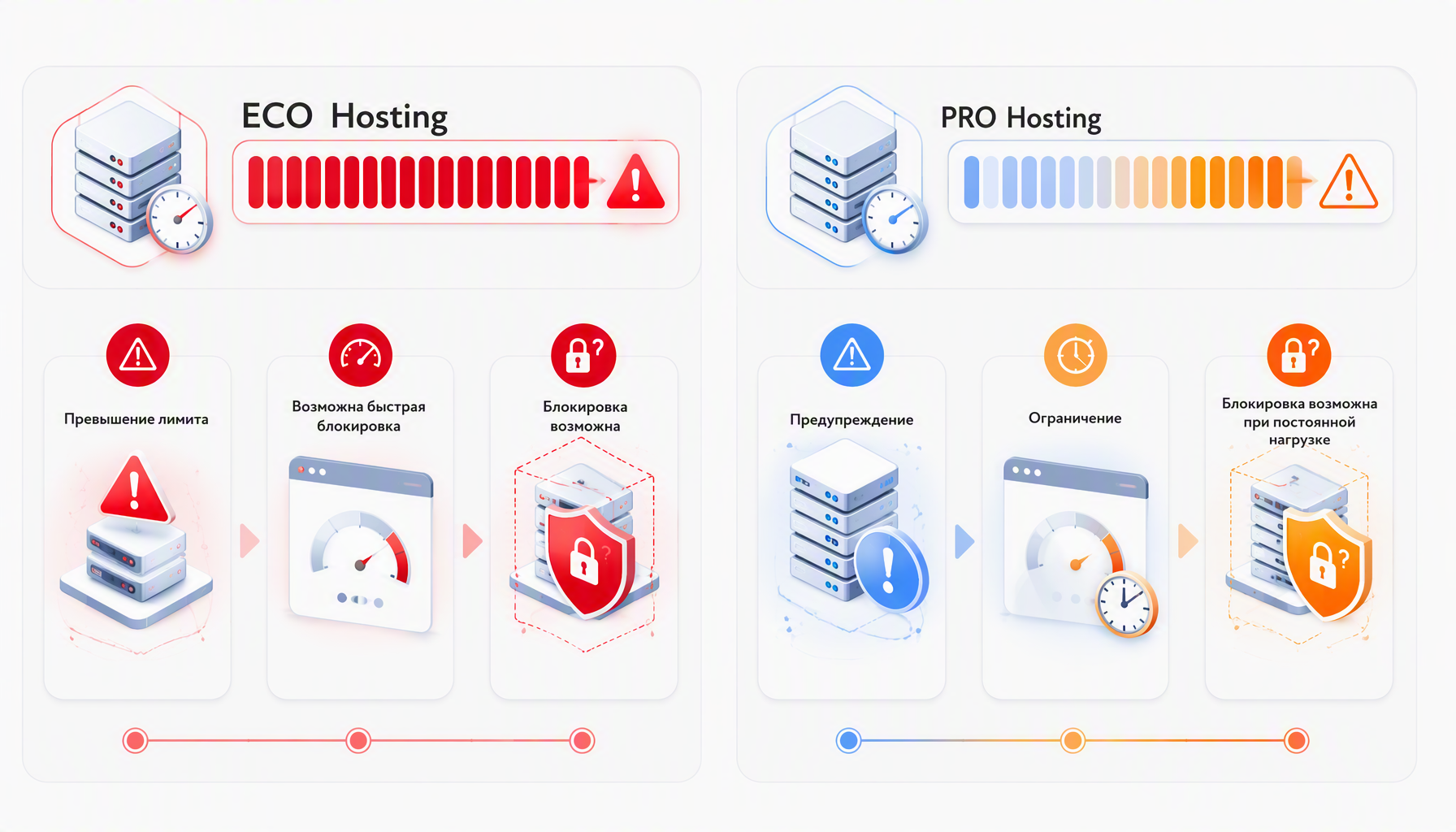 ����������� ���������� ������ CP �� ������� ECO � PRO Hosting